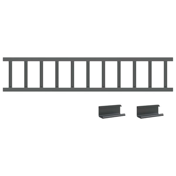 vidaXL Za&scaron;tita od snijega za krov Antracit 1200 x 2,5 x 20 cm Čelik