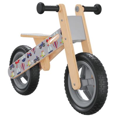vidaXL Dječji bicikl za ravnotežu sivi s uzorkom