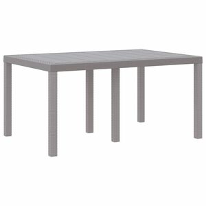 vidaXL Stol za vrt Svjetlosiva 150 x 100 x 73 cm poliratan