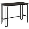 vidaXL Stol za objedovanje 100 x 50 x 75 cm Konstruirano drvo Crna