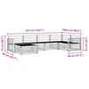 vidaXL Set vanjskih sofa 6 pcs Prirodna