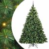 vidaXL Umjetno božićno drvce s stalakom Zelena 210 cm PE i PVC