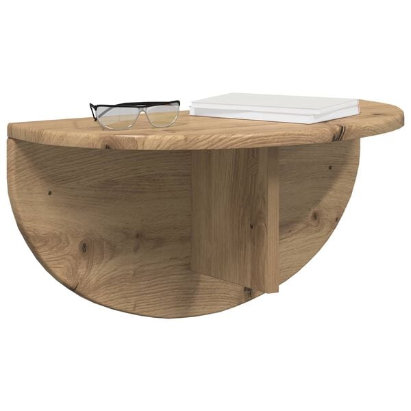 vidaXL Polica na zidu Zidne Umjetnički hrast 48 x 24 x 24 cm