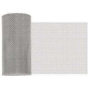 vidaXL Mrežna tkanina 20 x 200 cm 8 Mesh Nehrđajući čelik 201 Srebrna