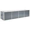 vidaXL Vrtna sadilica od pocinčanog čelika 320 x 80 x 77 cm siva
