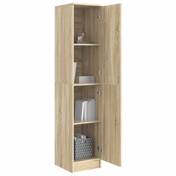 vidaXL Highboard Sonoma hrast 35 x 39 x 168 cm