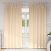 vidaXL Zavjese za blackout s prstenovima 2 pcs Krema 260 x 140 cm