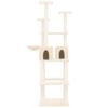 vidaXL Penjalica za mačke sa stupovima za grebanje krem 167 cm