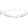 vidaXL Četvrtasta stolna ploča 80 x 80 x 2,5 cm netretirana hrastovina
