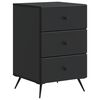 vidaXL Noćni ormar Crna 43 x 41 x 66,5 cm Konstruirano drvo