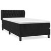 vidaXL Box spring krevet s madracem crni 100x200 cm bar&scaron;unasti