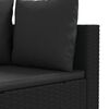 vidaXL 8-dijelni set vrtnih sofa od poliratana s jastucima crni