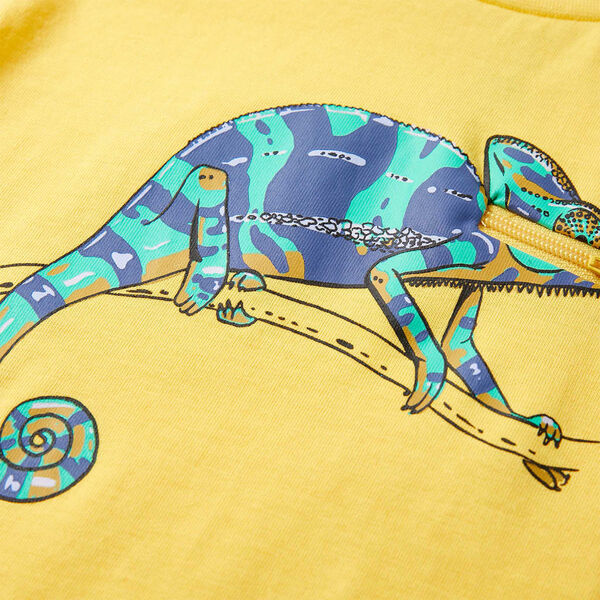 Dječja majica kratkih rukava svijetla oker 116