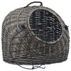 vidaXL Transporter za mačke sivi 50 x 42 x 40 cm od prirodne vrbe