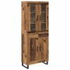 vidaXL Highboard 2 kom. Staro drvo 69,5 x 34 x 180 cm