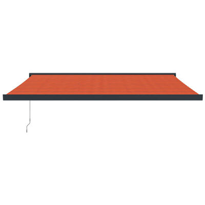 vidaXL Tenda na uvlačenje narančasto-smeđa 4 x 3 m tkanina i aluminij