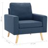 vidaXL 2-dijelni set sofa od tkanine plavi