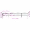 vidaXL Vrtna ograda s vrhom koplja Čelik 714,5 x 150 cm Crna