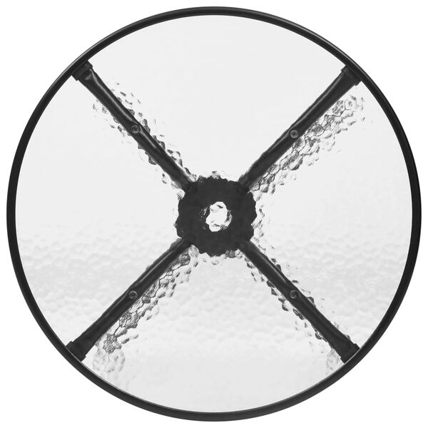 vidaXL 3-dijelni vrtni blagovaonski set crni