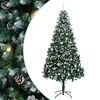 vidaXL Umjetno božićno drvce Zelena 240 cm PVC i Čelik i Plastika