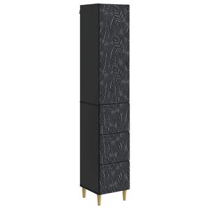 vidaXL Set ormara 2 kom. 33 x 34,5 x 90 cm Konstruirano drvo Crna