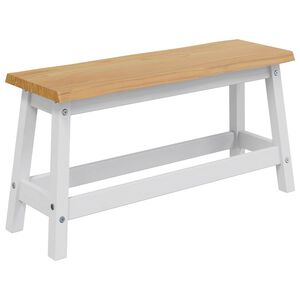 VidaXL Klupa za blagovanje EKAI Bijela 91,5 x 29 x 45,5 cm