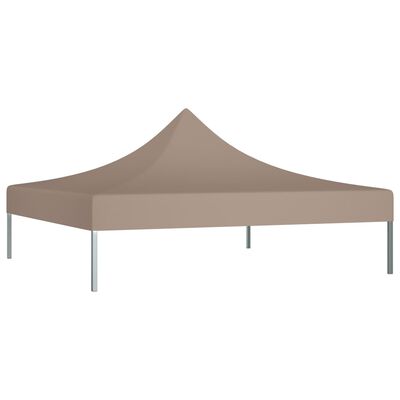 vidaXL Krov za šator za zabave 2 x 2 m smeđe-sivi 270 g/m²