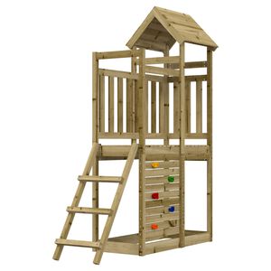 vidaXL Igraći Toranj Smeđa Solidno Impregnirano Drvo