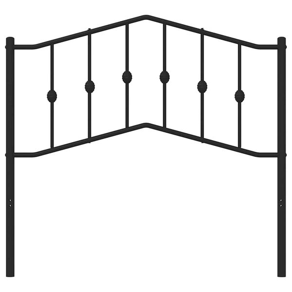 vidaXL Metalno uzglavlje crno 100 cm