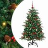 vidaXL Umjetno božićno drvce Zelena 150 cm PVC i Metal i Plastika