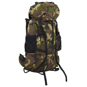 vidaXL Ruksak za planinarenje maskirno zelena 60 L od tkanine Oxford