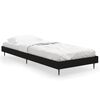 vidaXL Okvir za krevet crni 75 x 190 cm od konstruiranog drva