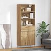 vidaXL Highboard Umjetnički hrast 69,5 x 34 x 180 cm Konstruirano drvo