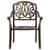 vidaXL 3-dijelni bistro set od lijevanog aluminija brončani