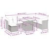 vidaXL 9-dijelni set vrtnih sofa s jastucima bež od poliratana