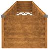 vidaXL Povišena vrtna gredica 482x50x36 cm Corten čelik