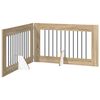 vidaXL Preklopna vrata za pse s postoljem 2 pcs Hrast sonoma 200,5 cm