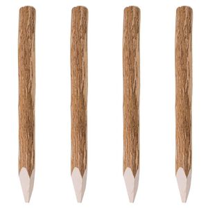 vidaXL &Scaron;iljasti stupovi za ogradu 4 kom od drva lje&scaron;njaka 90 cm