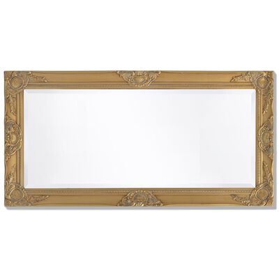 vidaXL Zidno ogledalo u baroknom stilu 100 x 50 cm zlatno