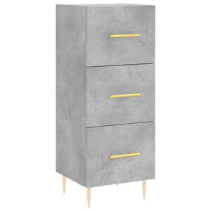 vidaXL Komoda siva boja betona 34,5x34x90 cm od konstruiranog drva