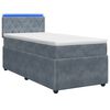 vidaXL Boxspring krevet s madracem Tamnosiva 80 x 200 cm Bar&scaron;un