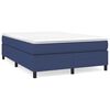vidaXL Okvir za krevet s oprugom plavi 140 x 200 cm od tkanine