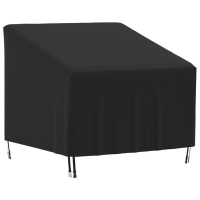 vidaXL Navlaka za vrtne stolice crna 90 x 90 x 50/75 cm 420D Oxford