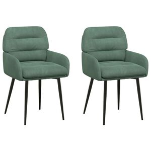 vidaXL Trpezarijske stolice 2 pcs Bar&scaron;un Morska zelena