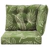 vidaXL Jastuk za vanjsku sofU 3 pcs Dizajn lista Poliester
