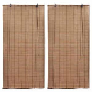 vidaXL Rolete od bambusa 2 kom 100 x 160 cm smeđe