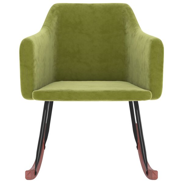 vidaXL Stolica za ljuljanje svjetlozelena bar&scaron;unasta