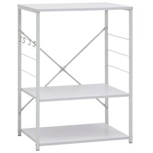 vidaXL Ormarić za mikrovalnu pećnicu bijeli 60 x 39,6 x 79,5 cm drveni