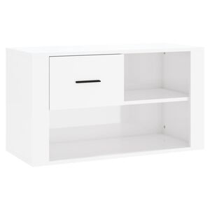 vidaXL Ormarić za cipele sjajni bijeli 80x35x45 cm konstruirano drvo