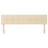 vidaXL Uzglavlja krem 160x5x78/88 cm od tkanine